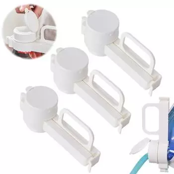 3 шт. зажим для запечатывания пакетов с носиком для заливки пищевых зажимов с герметичной крышкой Easy Pour