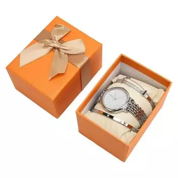 3 шт. Женские часы со стразами, браслет, набор, точное время, стильные водонепроницаемые наручные часы, ювелирные изделия