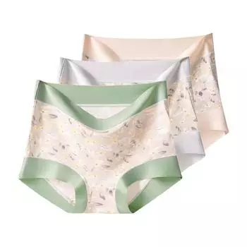 3 шт. женские трусики больших размеров с высокой талией бесшовные утягивающие трусы для ягодиц и коррекции живота большие размеры XL XXL 3XL 4XL 5XL 6XL XL