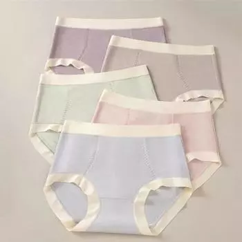 3 шт. женские трусы с высокой талией, удобные трусики, нижнее белье больших размеров, не оставляющее следов XL XXL 3XL 4XL 5XL 6XL XL