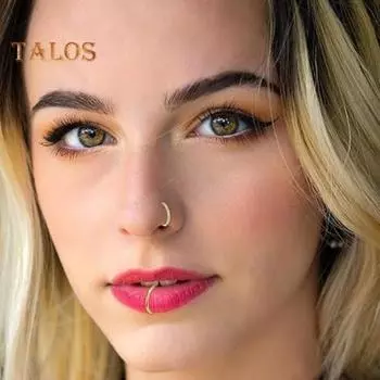 3 шт. Женское кольцо для носа из нержавеющей стали, пирсинг, противоскользящее украшение из страз, 2 слоя, легко носить, на петлях, для любого случая, для носовой перегородки, губ, ювелирных изделий S