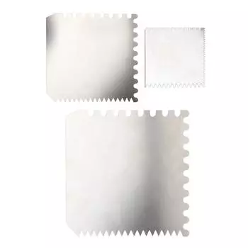 3 шт. зубчатые скребки для глины многоцелевой инструмент из нержавеющей стали для керамической скульптуры