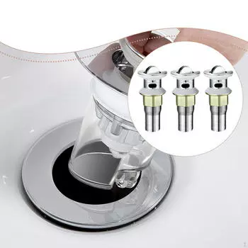 3 штуки Слив для раковины в ванной на замену со съемной корзиной-фильтром Прочный Простая сборка Style C