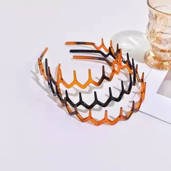 3 штуки волнистых, зубчатых, текстурных повязок для волос с высоким подъемом на макушке, не оказывающих давления, подходящих как для мужчин, так и для женщин Size fits all