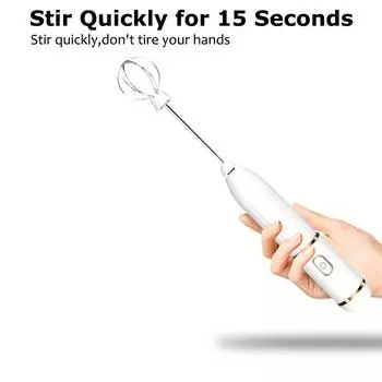 3 скорости кухонный венчик для яиц миксер перезаряжаемый мини кофеварка венчик USB электрический ручной вспениватель молока для капучино крем белый