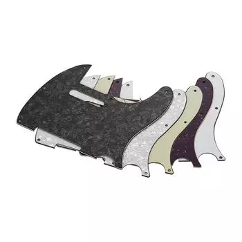 3-слойная гитарная накладка с отверстием для звукоснимателя с одной катушкой для электрогитары коричневая черепаха