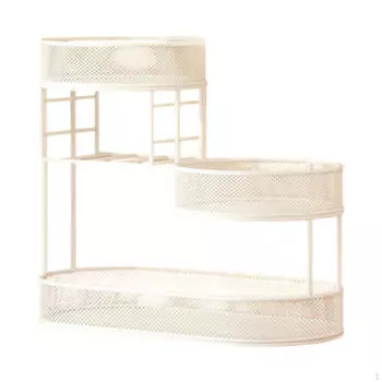 3-слойная корзина для фруктов, чаша для хранения овощей, многофункциональная подставка для фруктов, металлическая проволока белый