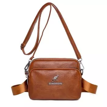 3-слойная сумка на молнии на плечо, высококачественная сумка через плечо, многофункциональная поясная нагрудная сумка, роскошный дизайнерский кошелек, сумка чёрный