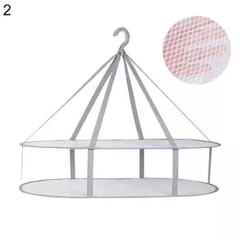 3-слойная ветрозащитная корзина для сушки одежды, складная подвесная вешалка для носков 2