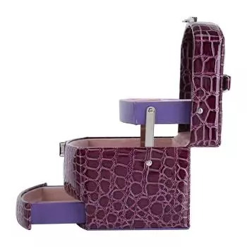 3-слойное ожерелье для ювелирных изделий, винтажная коробка, контейнер, органайзер для хранения вещей чёрный