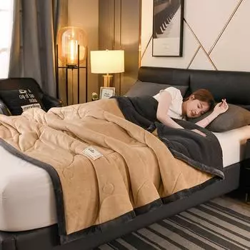 3-слойные флисовые одеяла и пледы для взрослых, толстые теплые зимние одеяла, супермягкие трехслойные одеяла для осени и зимы, утолщенное одеяло из овчины 100*150cm розовый