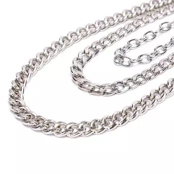 3-слойные мужские брюки из нержавеющей стали, кошелек, пояс, кольцо, цепочка, брелок в стиле панк