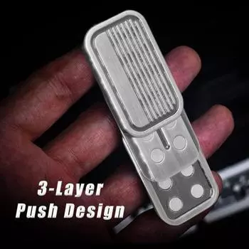 3-слойный слайдер-игрушка для снятия стресса и беспокойства, портативная игрушка для детей, подростков и взрослых, тренировка гибкости пальцев, металлический магнитный слайдер, сенсорная игрушка для повседневного использования серебряный