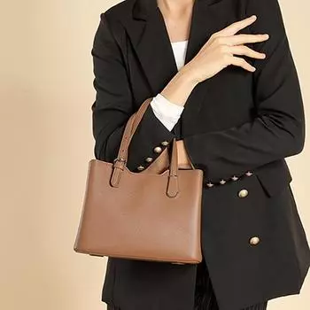 3 слоя натуральной кожи маленькие сумки-тоуты для женщин трендовые дизайнерские деловые женские сумки через плечо