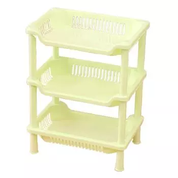 3 слоя полка для ванной комнаты подставка для ванной PP Land Installation полка для ванной комнаты полки для хранения белый