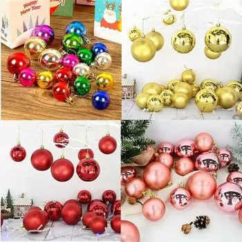 3 см24 шт. Рождественский шар, украшение для витрины торгового центра, украшение потолка дома, украшение для новогодней вечеринки, пластиковый шар красный