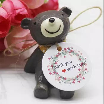3 см новейший цветочный стиль DIY благодарственные подарки бирка напечатанная своими руками веселые рождественские подарки праздничные атрибуты бижутерия этикетки бирка 100TAG