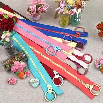 3# Сменная молния из смолы для сумок, одежды, контрастного цвета, с закрытым концом, своими руками 20cm