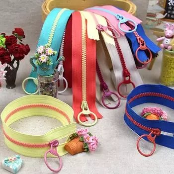 3# Сменная молния из смолы для сумок, одежды, контрастного цвета, с закрытым концом, своими руками 20cm