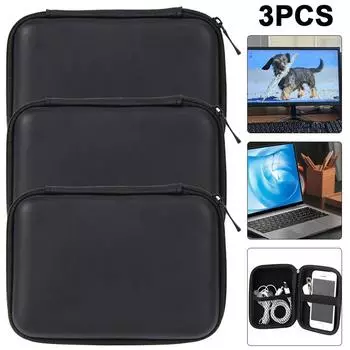 3 Stck 2,5-Zoll-Festplattenpaket Headset-Tasche Tasche Multifunktions-Mobilstro