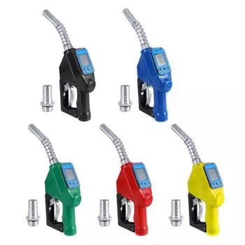 3-ступенчатая регулируемая насадка с автоматическим отключением Насадка для масла Насадка для бензина Насадка для заправки маслом с расходомером жёлтый