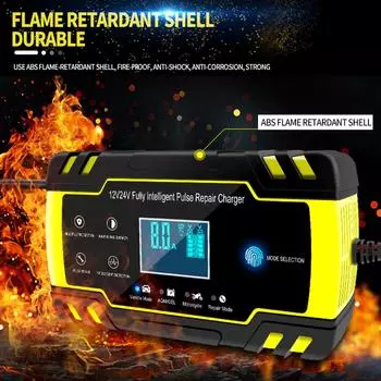 3-ступенчатое автоматическое интеллектуальное зарядное устройство Vislone с ЖК-дисплеем EU Plug