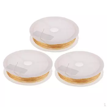 3 свернутая ювелирная проволока из нержавеющей стали, медная металлическая катушка для ремесленной резьбы для