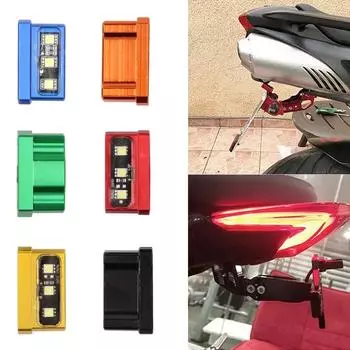3 светодиодных фонаря номерного знака мотоцикла, декоративная лампа, универсальная для Honda Kawasaki Yamaha Suzuki Little Monkey, водонепроницаемая чёрный