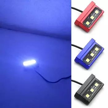 3 светодиодных фонаря номерного знака мотоцикла, декоративная лампа, универсальная для Honda Kawasaki Yamaha Suzuki Little Monkey, водонепроницаемая чёрный