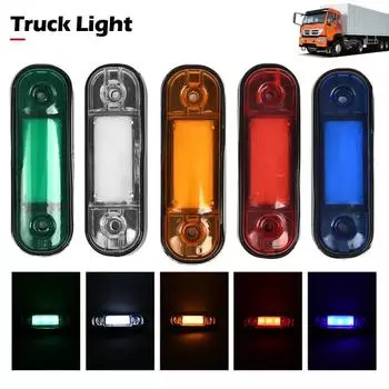 3-светодиодный боковой габаритный фонарь для грузовика, клейкая лента, указатель поворота, задний фонарь, стоп-сигнал, автомобиль, грузовик, прицеп, тягач, грузовик 12 В 24 В красный
