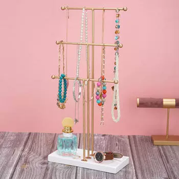 3 T Br Rck Brcelet Держатель Настольный Органайзер для Wtches Chins Bngle золотистый