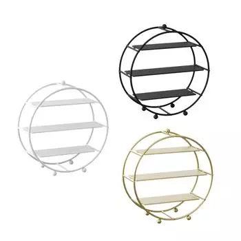 3 Tier Cupcake Stand Fruits Plate Simple Donuts Candy Tiered Serving Tray for Afternoon Tea Anniversary Home Kitchen Wedding чёрный