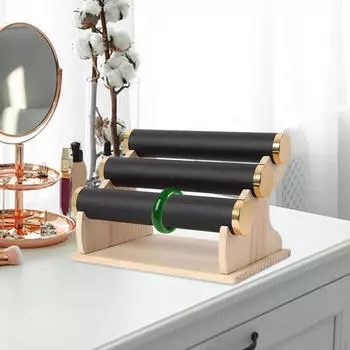 3 Tiers Bracelet Holder Bangle Display Stand Rack for Dressing Table белый