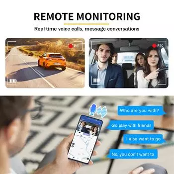 3 Touch ADAS 4G Android Dash Cam DVR Remote Parking Monitor WIFI GPS Dual lens 2WAY Talk Live Streaming on Car ASSIST APP none чёрный