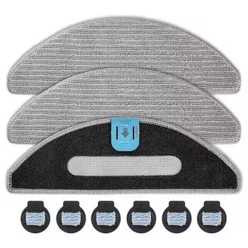 3 тряпки для швабры + 6 фитилей для Irobot Roomba Combo J5 J5+ I5 I5+ J5 J5+ I5 I5+ Робот-пылесос и швабра, сменные аксессуары