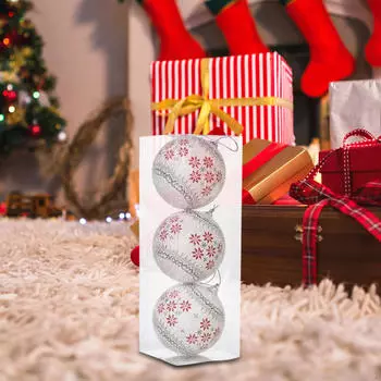 3 упаковки рождественских шаров для праздников и свадеб Flower