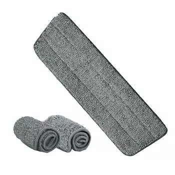 3 упаковки сменных насадок для швабры, подушечки для чистки из микрофибры для большинства швабр с распылителем и швабр, влажная сухая домашняя коммерческая уборка (серый)