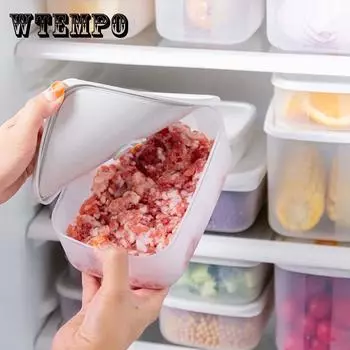 3 упаковки Свежесть Ящик для хранения Домашний холодильник Организатор Овощи Фрукты Хранилище в микроволновой печи Отопление Хранение продуктов питания Портативный герметичный ланч-бокс 310ml-3 Packs прозрачный