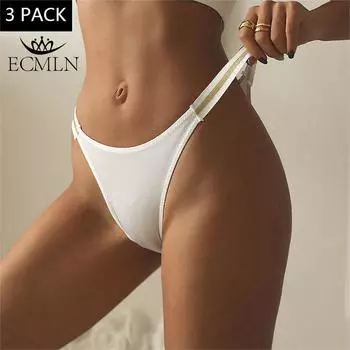 3 упаковки женских сексуальных бесшовных стрингов из ледяного шелка, женское невидимое нижнее белье, модные трусики-бикини M