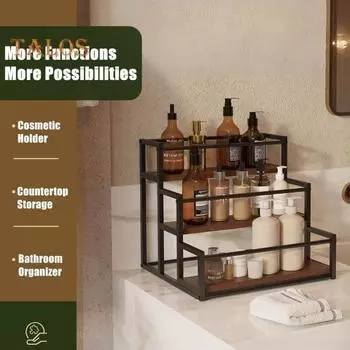 3-уровневая стойка для кофейного сиропа, держатель для 12 бутылок сиропа, прочный органайзер для бутылок вина, витрина, полка для хранения на прилавке, кофейный бар, кухня кофейный