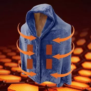 3 уровня нагрева Электрические одеяла Портативное подогреваемое мягкое уютное USB-одеяло Зимняя теплая шаль Осенне-зимнее электрическое одеяло