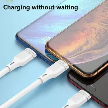 3 USB-кабель для передачи данных, кабель для быстрой зарядки от одного до шести устройств, портативная зарядка для деловых поездок и офиса, широкая совместимость чёрный