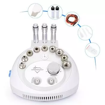 3 В 1 Увлажняет кожу Ультразвуковая дермабразия Вакуумная машина для удаления угрей белый