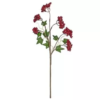 3 Вилки Пена Симуляция Рождественское Украшение Красная Ветка Плодов Удачи Искусственное Зеленое Растение Плоды Черники Украшение для Дома Искусственный Цветок бордовый