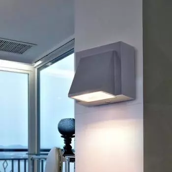 3 Вт 6 Вт COB современный простой креативный уличный водонепроницаемый настенный светильник светодиодный светильник для двора лампа для ворот терраса балкон сад настенный светильник Warm white light