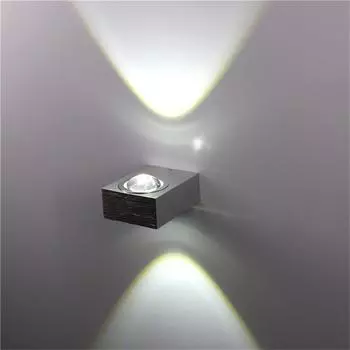 3 Вт 6 Вт светодиодные водонепроницаемые настенные светильники для коридора, балкона, крыльца, сада, светильник для внутреннего и наружного использования, водонепроницаемый настенный светильник черного и серебристого цвета Warm white
