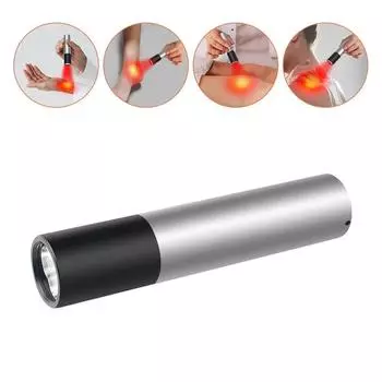 3 Вт Красный Свет Терапия Устройство Для Ухода За Кожей Лица Ближнего Инфракрасного Диапазона Ручная Светодиодная Терапевтическая Лампа Инструмент Для Облегчения Боли В Мышцах и Суставах розовый