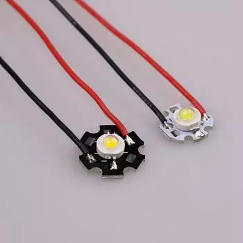 3 Вт светодиодные лампы полный спектр белый/теплый белый с алюминиевой пластиной и кабелем провод для фонариков запчасти аксессуары White Light