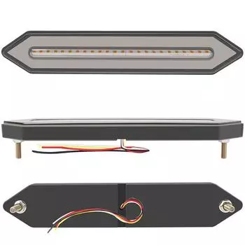 3 в 1 100 светодиодных автомобильных фонарей для прицепов грузовиков, водонепроницаемые светодиодные задние фонари для тормозов, 3D-светильник с плавным сигналом