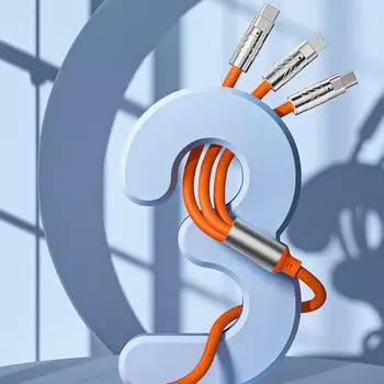 3 в 1 120 Вт 6 А кабель быстрой зарядки типа C Micro Usb для iPhone кабель для зарядки Samsung Huawei Xiaomi телефон зарядное устройство Usb-кабель 1.2m зелёный